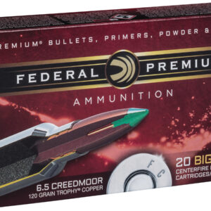 This is Federal 6.5 Creedmoor 120 gr Trophy Copper Vital Shok picture