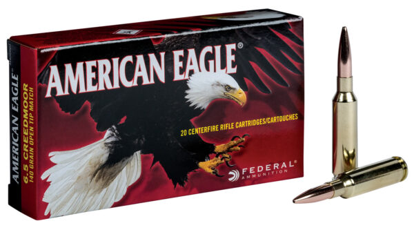 This Federal 6.5mm Creedmoor 140 gr Open Tip Match (OTM) American Eagle 20/Box picture