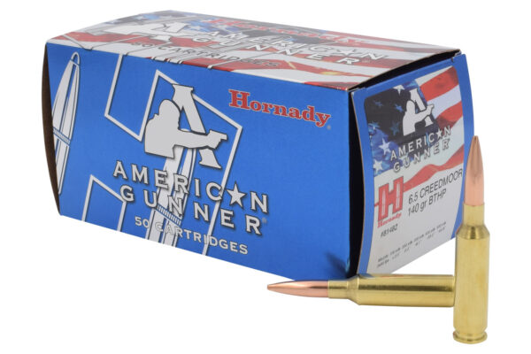 This is Hornady 6.5 Creedmoor 140 gr BTHP American Gunner 50/Box picture