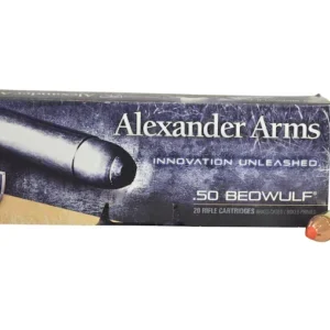 This is Alexander Ammunition 50 Beowulf ammo 300 Grain Hornady FTX Box of 20 picture