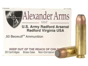 Alexander Arms 50 Beowulf ammo PICTURE