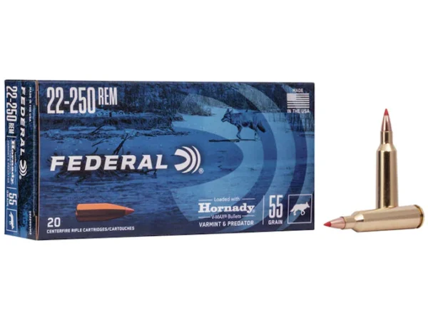 Federal Varmint & Predator Ammunition 22-250 ammo picture