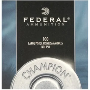 This is Federal Large Pistol Primers #150 Box of 1000 (10 Trays of 100) picture